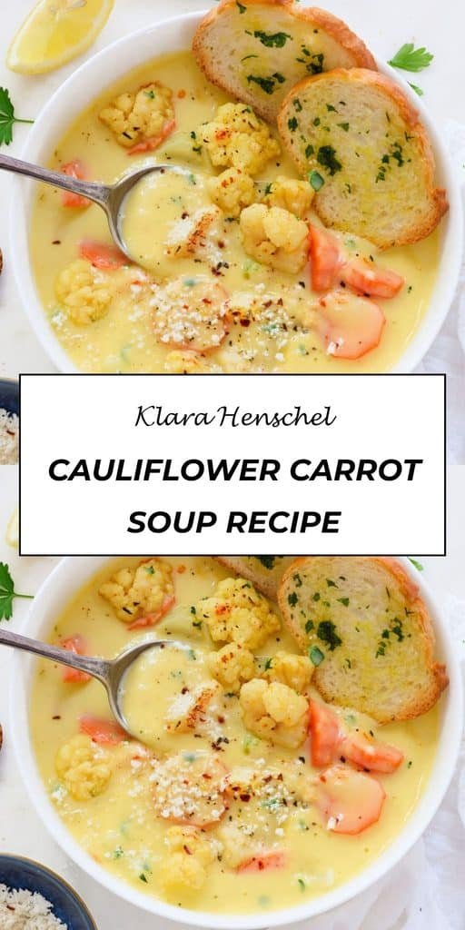Creamy Cauliflower Carrot Soup Recipe 5 Cauliflower Carrot Soup – Creamy Healthy Easy Vegetable Soup