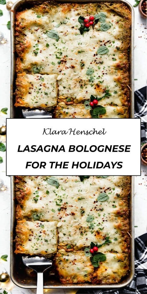 Christmas Eve Lasagna (Festive Lasagna Bolognese!) 5 Christmas Eve Lasagna – Festive Lasagna Bolognese for the Holidays 1
