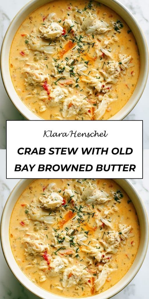 Crab Stew with Old Bay Browned Butter 5 Crab Stew with Old Bay Browned Butter – Rich Flavorful Seafood Soup
