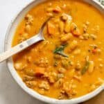 Creamy Turkey Pumpkin Chili with White Beans