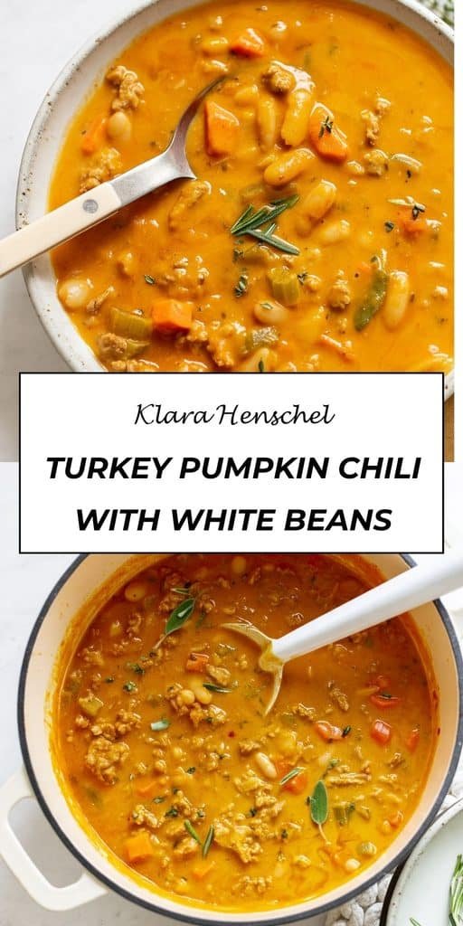 Creamy Turkey Pumpkin Chili with White Beans 5 Creamy Turkey Pumpkin Chili with White Beans – Cozy Fall Dinner 1