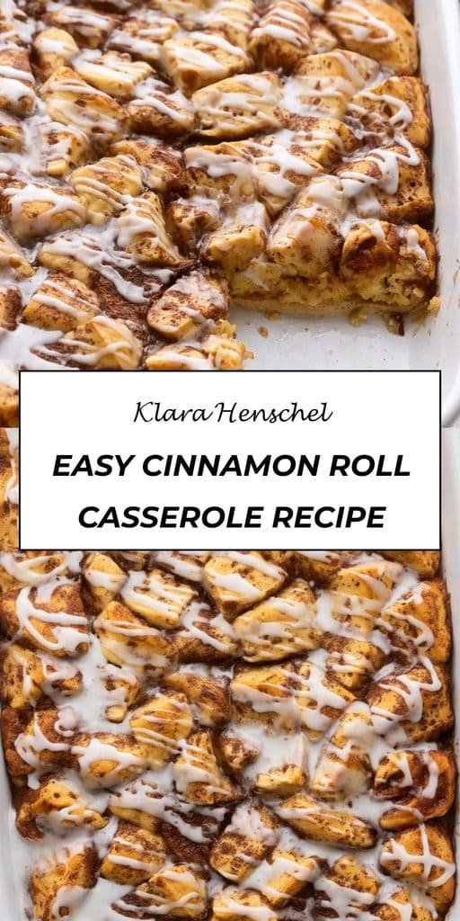 Easy Cinnamon Roll Casserole (7 Ingredients!) 5 Easy Cinnamon Roll Casserole – 7 Ingredient Breakfast Recipe