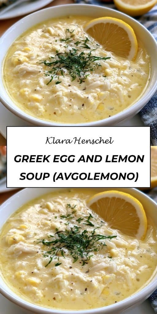 Greek Egg and Lemon Soup (Avgolemono) 5 Greek Egg and Lemon Soup Avgolemono – Creamy Traditional Greek Soup