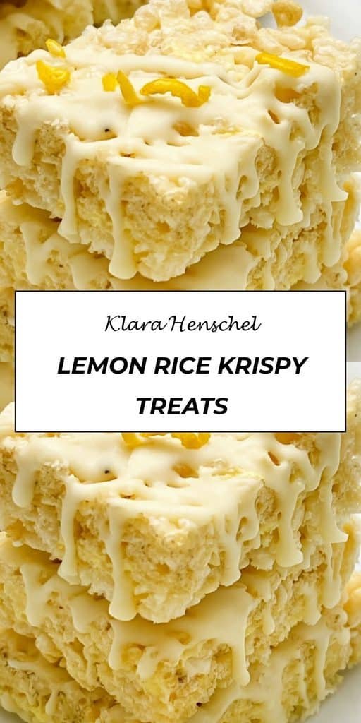 Lemon Rice Krispy Treats 5 Lemon Rice Krispy Treats – Easy No Bake Lemon Dessert