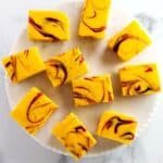 Mango Bars with Raspberry Swirl