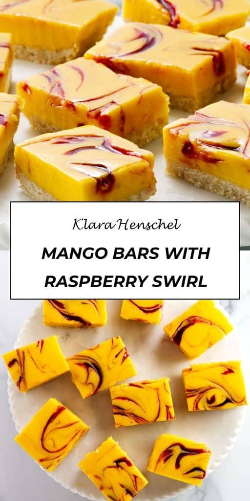 Mango Bars with Raspberry Swirl 5 Mango Bars with Raspberry Swirl – Easy Fruity Dessert Bars