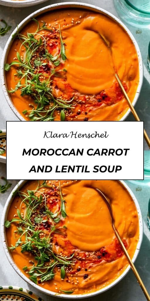 Moroccan Carrot and Lentil Soup 5 Moroccan Carrot and Lentil Soup – Healthy Spiced Comfort Food