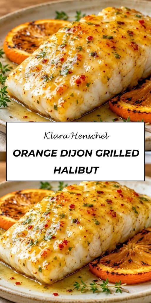 Orange Dijon Grilled Halibut 5 Orange Dijon Grilled Halibut – Easy Fresh Flavorful Seafood Recipe