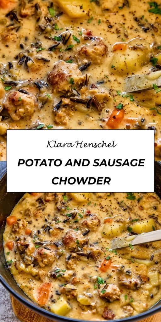 Potato and Sausage Chowder 5 Potato and Sausage Chowder – Creamy Hearty One Pot Soup