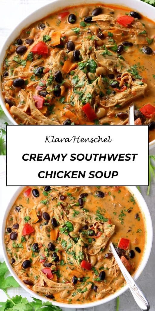 Slow Cooker Creamy Southwest Chicken Soup 5 Slow Cooker Creamy Southwest Chicken Soup – Easy Cozy Dinner